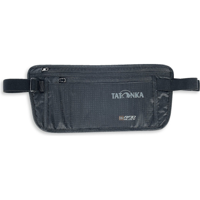 Плоский кошелек на молнии TATONKA SKIN MONEYBELT INT RIFD B с защитой от считывания данных RFID Block, black 2947.040 - black
